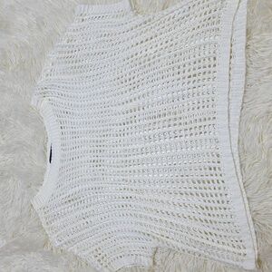 White Knit Women's Top